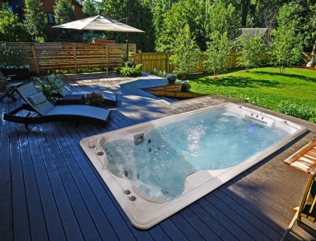 Плавательный спа-бассейн Jacuzzi SwimLife 14ft Swim Fit