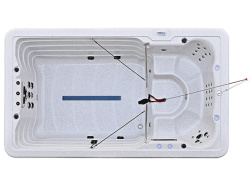 Плавательный бассейн спа с противотоком Kingston JCS - 15